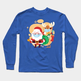 Masked Santa Claus Long Sleeve T-Shirt